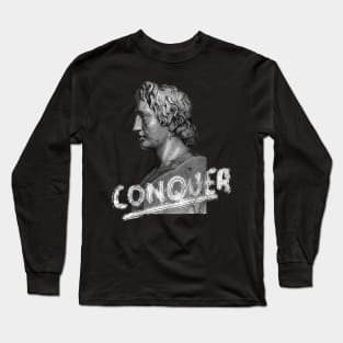 Conquer Alexander the Great Head Ancient Greece History Long Sleeve T-Shirt